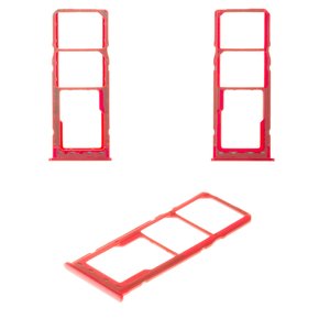 Sujetador de tarjeta SIM puede usarse con Samsung A105F DS Galaxy A10, rojo