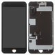 Pantalla LCD puede usarse con Apple iPhone 8 Plus, negro, con marco, AAA, con placa protectora de pantalla, con altavoz,  con cámara