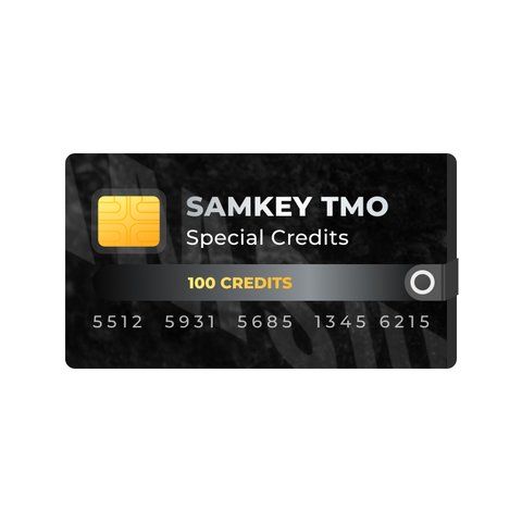 Créditos especiales Samkey TMO 100 créditos 