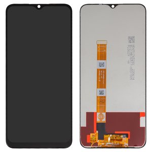 Pantalla LCD puede usarse con Realme C25, C25s, Narzo 50A; Oppo A16, A16s, A54s, negro, sin marco, High Copy, CPH2269, CPH2271, CPH2273, FPC HTF065H113 A0  FPC HTF065H113 A1