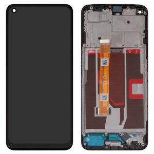 Pantalla LCD puede usarse con Oppo A54 5G, A74 5G, A93 5G, negro, con marco, High Copy, CPH2195, OPG02, CPH2197, CPH2263, PCGM00, PEHM00, PEHT00