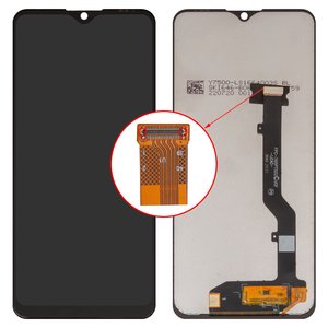 Pantalla LCD puede usarse con ZTE Blade 20 Smart, negro, sin marco, High Copy, V2050