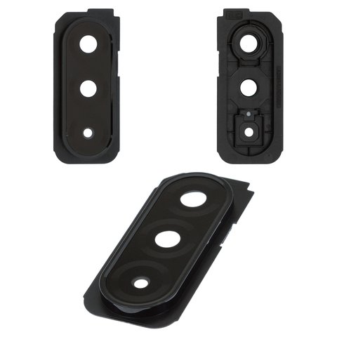 Vidrio de cámara puede usarse con Samsung A266 Galaxy A26, negro, con marcos