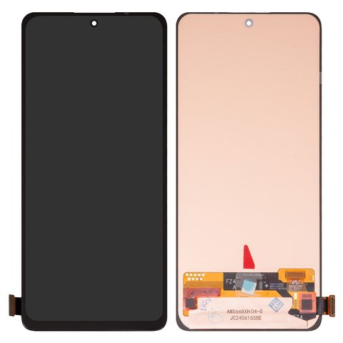 Pantalla LCD puede usarse con Xiaomi Redmi Note 14 4G, Redmi Note 14 5G, negro, sin marco, High Copy, OLED , 159.6mm, 24117RN76G, 24117RN76O, 24094RAD4G