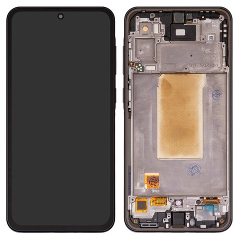 Pantalla LCD puede usarse con Samsung A366 Galaxy A36, negro, con marco, High Copy, OLED 