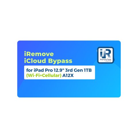 iRemove iCloud Bypass para iPad Pro 12.9 inch 3rd Gen 1TB Wi Fi+Cellular  A12X