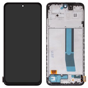 Pantalla LCD puede usarse con Xiaomi Redmi Note 12S, negro, con marco, High Copy, OLED 