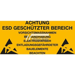 Наклейка попередження про антистатичну безпеку Warmbier 2850.300500.KS.D