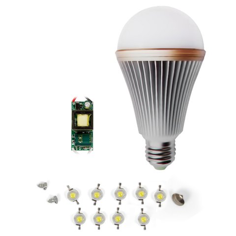 Комплект для сборки LED лампы SQ Q24 E27 9 Вт – теплый белый