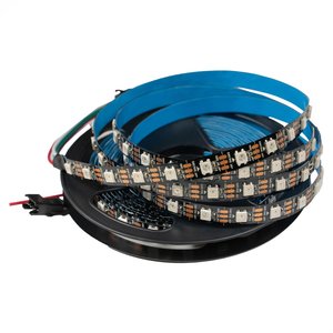Светодиодная лента SMD5050, WS2812B черная, с управлением, IP20, 5 В, 60 диодов м, 5 м 