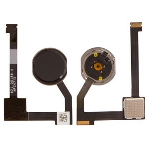 Шлейф для iPad Pro 12.9 2015 1h Gen , кнопки Home, чорний, з компонентами