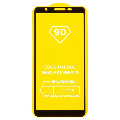 Защитное стекло All Spares для Samsung A013 Galaxy A01 Core, совместимо с чехлом, Full Glue, черный, cлой клея нанесен по всей поверхности