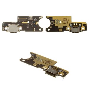 Шлейф для Xiaomi Pocophone F1, конектора навушників, конектора зарядки, з мікрофоном, з компонентами, Original PRC , плата зарядки, M1805E10A