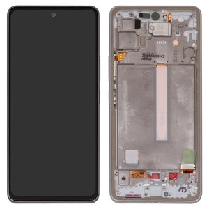 Дисплей для Samsung A536 Galaxy A53 5G, білий, з рамкою, Original PRC 