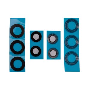 Стекло камеры для Samsung A336 Galaxy A33 5G, черное, без рамки, комплект 5 шт.