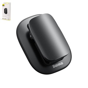 Тримач Baseus Platinum Vehicle Paste type, клейка основа, для окулярів, чорний, пластик, #ACYJN A01