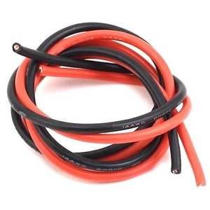 Провід в силіконовій ізоляції 14AWG, 2 мм², 1 м, червоний, UL3135