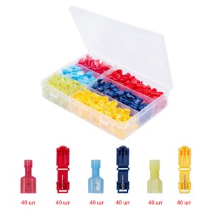 Клема швидкого монтажу, Т подібна, 240 шт, в боксі