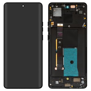 Дисплей для Motorola Edge 40, черный, с рамкой, Original PRC 