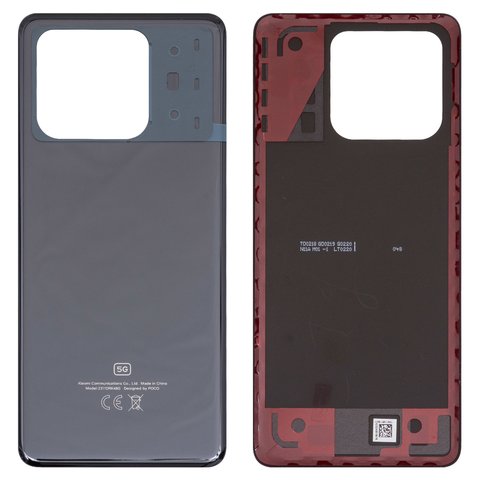 Задняя панель корпуса для Xiaomi Poco X6 Pro 5G, черная