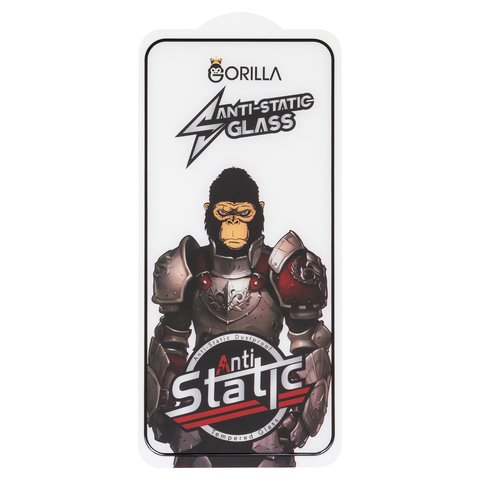 Защитное стекло для Google Pixel 8, совместимо с чехлом, Full Glue, Anti Static, черный, gorilla