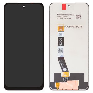 Дисплей для Motorola Moto G55, чорний, без рамки, High Copy