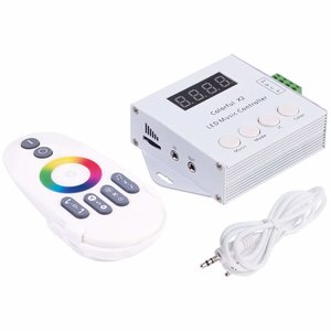 Светомузыкальный контроллер с радиопультом Colorful X1 (WS2812, WS2813, 5 В) Светомузыкальный контроллер с радиопультом Colorful X1 (WS2812, WS2813, 5 В)